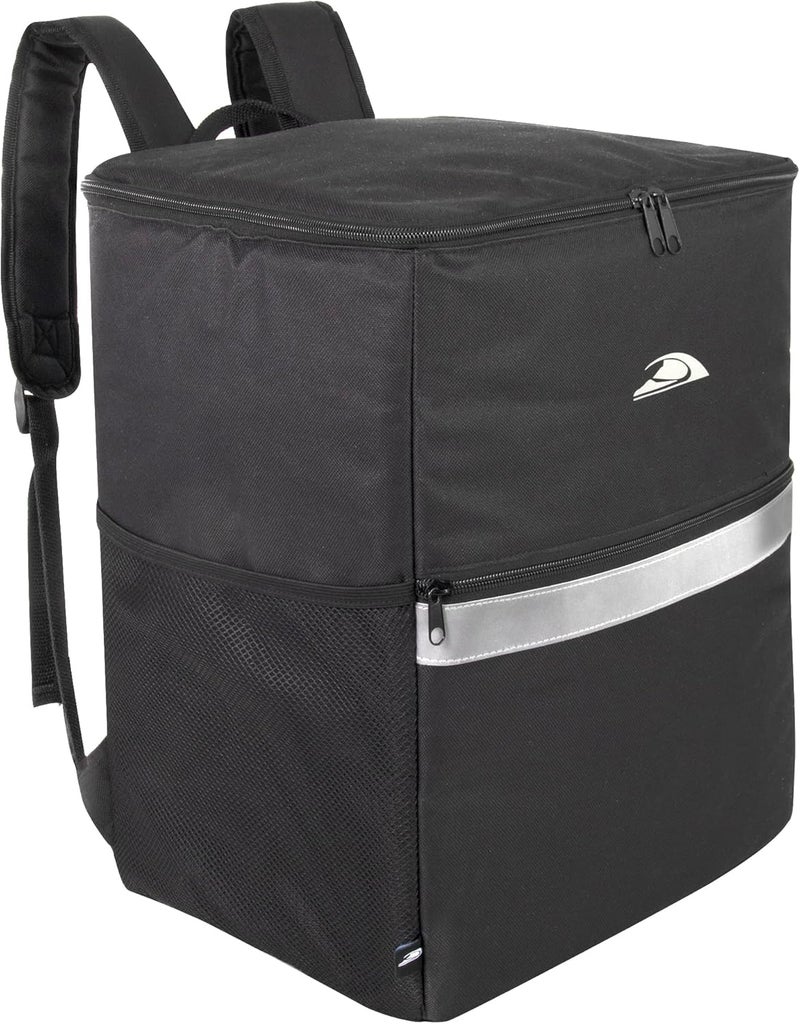 Trailmaker Insulated Food Delivery Backpack with Drink Cup Holders, Pocket, Reflectors for Groceries, Dashers | Insulated, Food Delivery, with Drink Cup Holders, Pocket, Reflectors, for Groceries, Dashers - Image 1